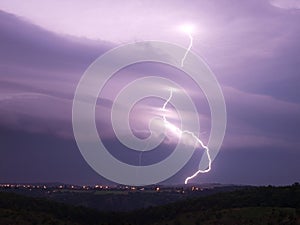 Lightning storm