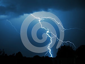 Lightning strike photo