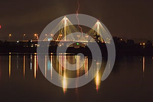 Lightning Strikes a Bridge 7179