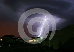 Lightning Strikes House