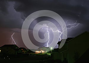 Lightning Strikes House