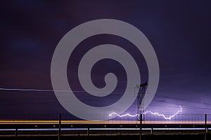 Spring Storm and lightning.