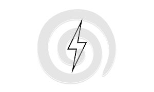 Lightning symbol electicity icon flash sign