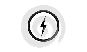 Lightning symbol electicity icon flash sign