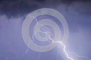 Lightnings and thunder bold strike