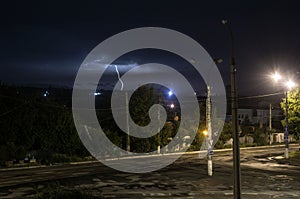 Lightnings and thunder bold strike