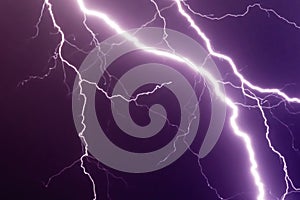 Lightnings and thunder bolt stike