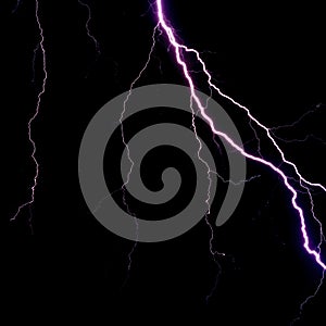 Lightnings and thunder bolt stike