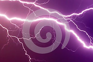 Lightnings and thunder bolt stike