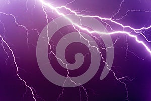 Lightnings and thunder bolt stike