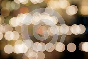 Lights blurred bokeh background from chrystal chandelier