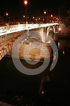 Lights on the Bridge (Tevere) photo