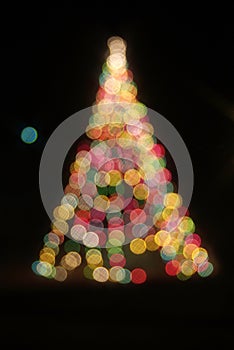 Lights of the christmas holidays photo