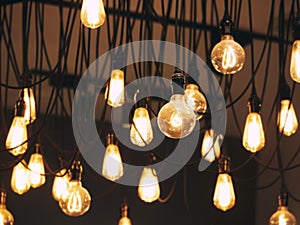 Lights hanging interior decoration Event Festival outdoor