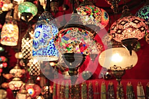 Lights on Istambul market photo