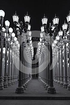 Lights in the LACMA Museum photo