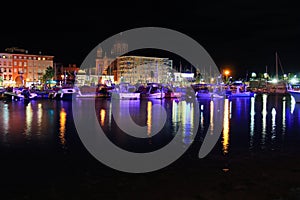 Lights reflecting in the Old Port St Raphael 341