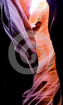 Lights and shadows in Upper Antelope Slot Canyon, Arizona