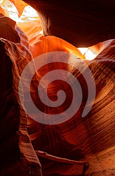 Lights in Upper Antelope Canyon, Arizona