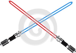 Sith Lightsaber and Jedi Lightsaber