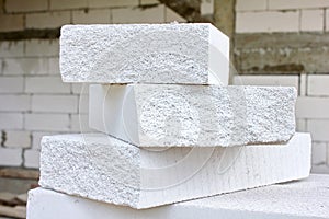 Lightweight concrete block photo