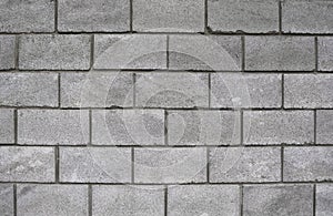 Lightweight concrete block foamed texture. Background texture of white Lightweight Concrete block, raw material for