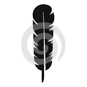 Lightweight feather icon simple vector. Quill pen