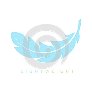 Lightweight feather vector icon