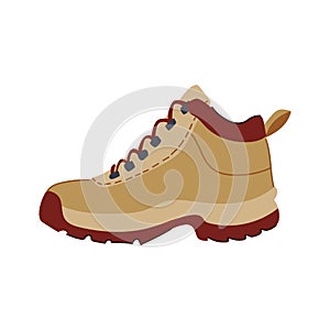 lightweight hiking boots male cartoon vector illustration photo
