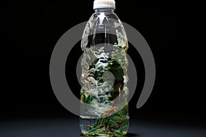 Lightweight Plastic water bottle. Generate Ai