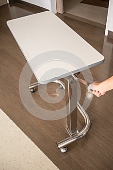 Lightweight portable medical table for tools. overbed table