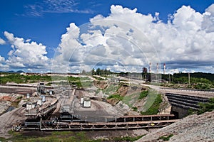Lignite mine in north of Thailand
