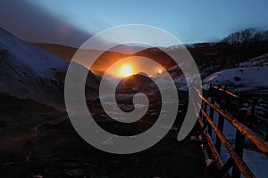 Ligths in Hell Valley Japan