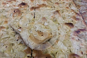 Liguria focaccia with onions