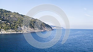 The Ligurian coast of the Ponenete Riviera