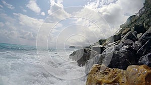 Ligurian Sea. Itay. Slow motion