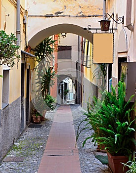 Ligurian village of Cervo Italy