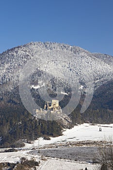 Likava ruins near Ruzomberok in Chocske mountains, Slovakia