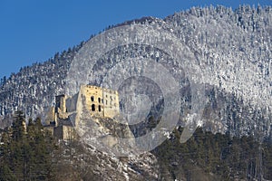 Likava ruins near Ruzomberok in Chocske mountains, Slovakia