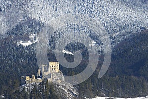 Likava ruins near Ruzomberok in Chocske mountains, Slovakia