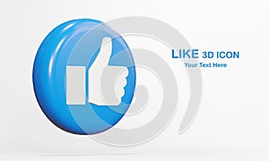 Like 3D icons  Abstract social media