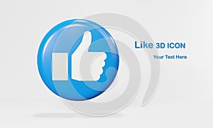 Like 3D icons  Abstract social media