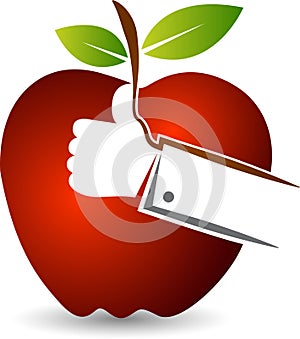 Like apple fruit logo