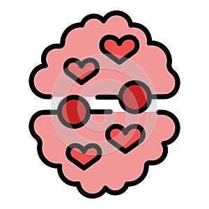 Like brain icon vector flat