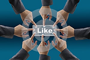 Like button teamwork