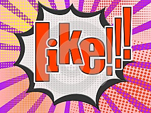 Like comic speech bubble