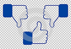 Like and Dislike Icon.