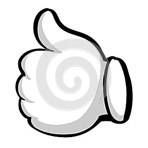 Like and dislike, thumbs up sign icon. vector illustration sketch