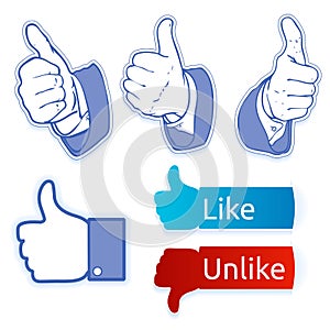 Like facebook symbol