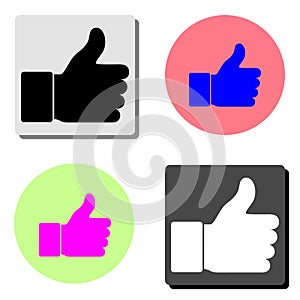 Like. flat vector icon